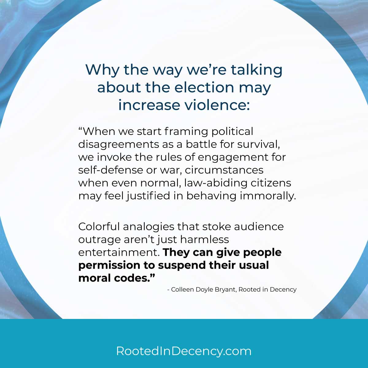 The way words we use to talk about the US Presidential election matter, and may increase violence